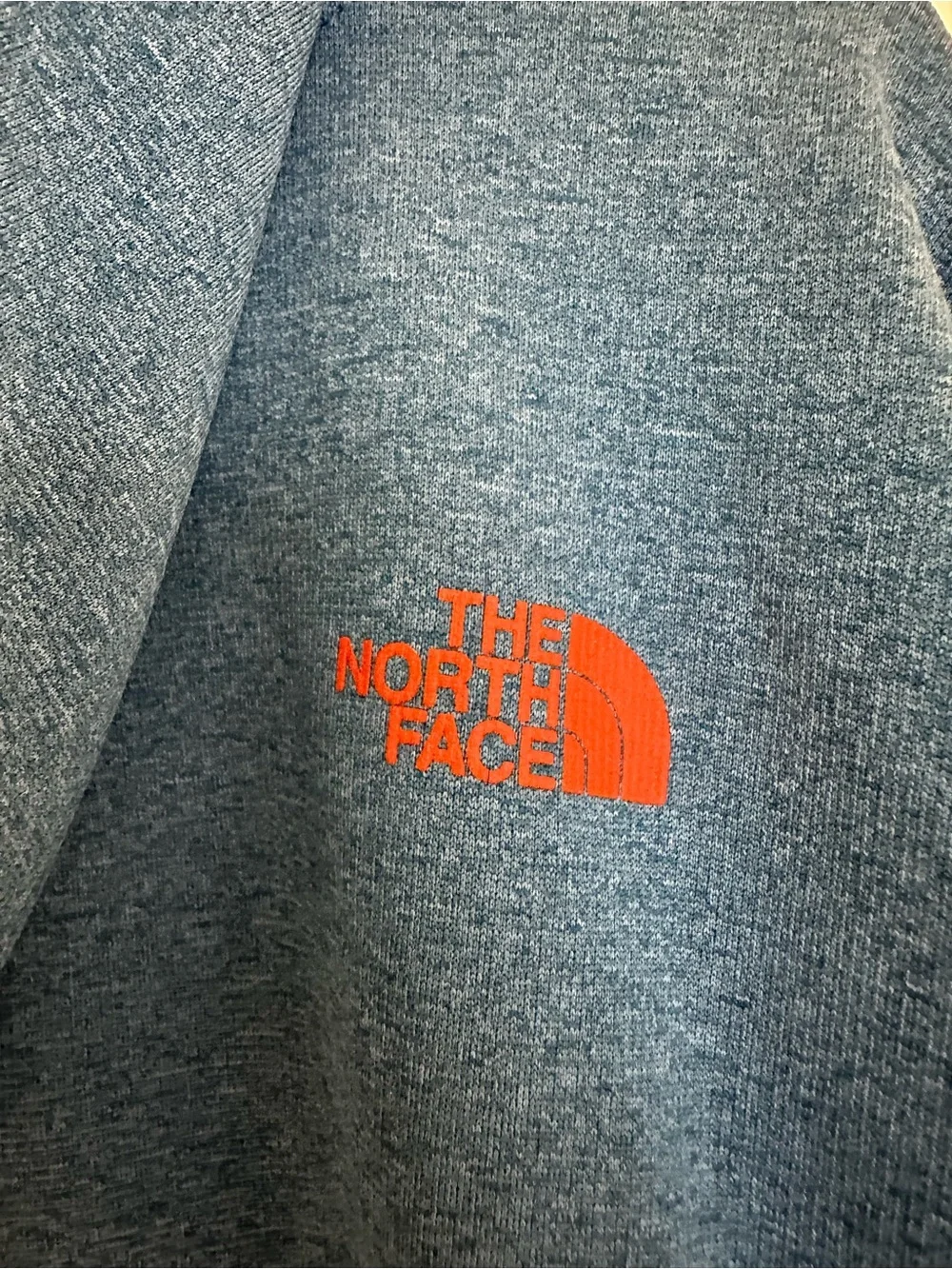 The North Face Men's Blue and Orange Hoodie size XXL